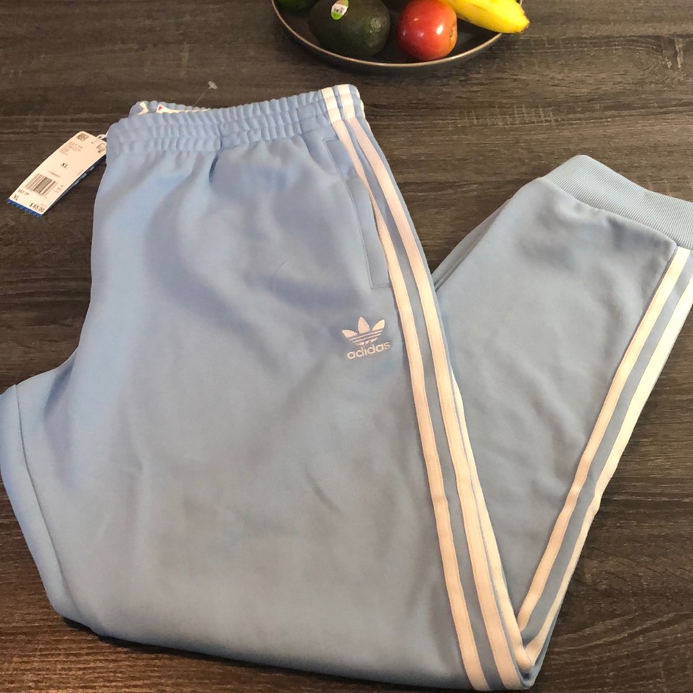 Lite blue adidas joggers XL NEW with tags